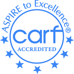 CARF Accredited blue seal