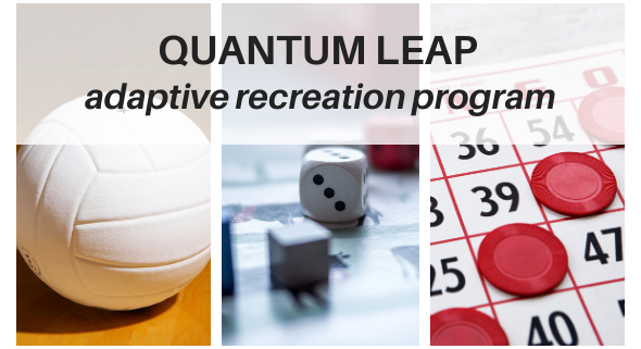 3 Photos: volleyball, dice, bingo card w/QL name