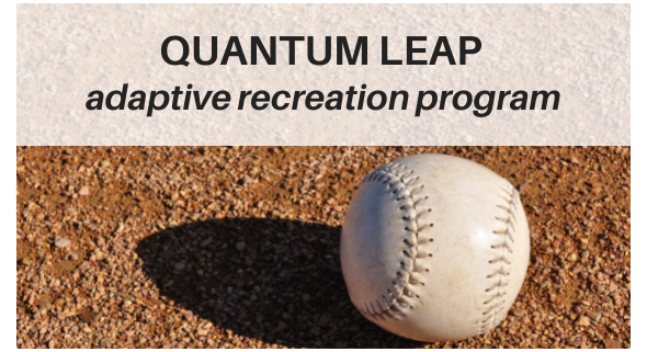 Close-up photo of a softball on dirt w/QL name