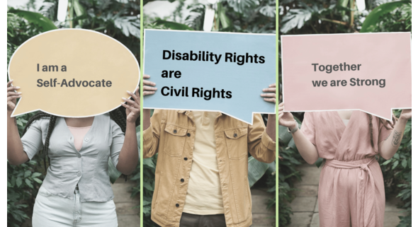 3 folks holding quote boards in front of faces
