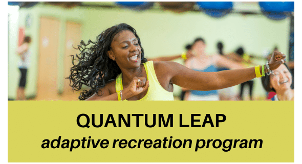 Close-up photo of woman fitness dancing w/QL name