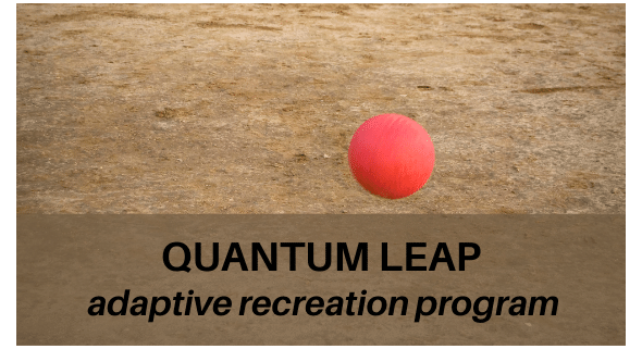 Kickball rolling across dirt w/QL name.