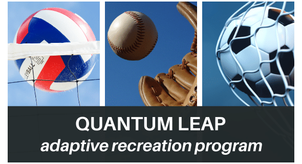 3 photos: volleyball, catch, soccer ball w/QL name