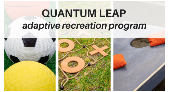 3 photos: balls, tic-tac-toe, cornhole w/QL name