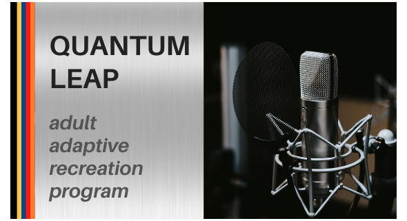 Microphone on left w/program name