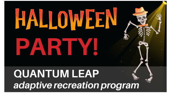 Halloween Party! w/QL name and dancing skeleton