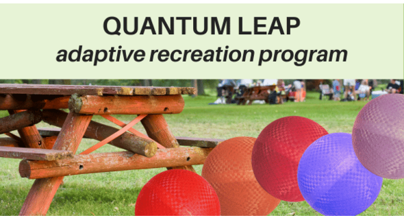 Picnic table w/red - purple balls w/QL name