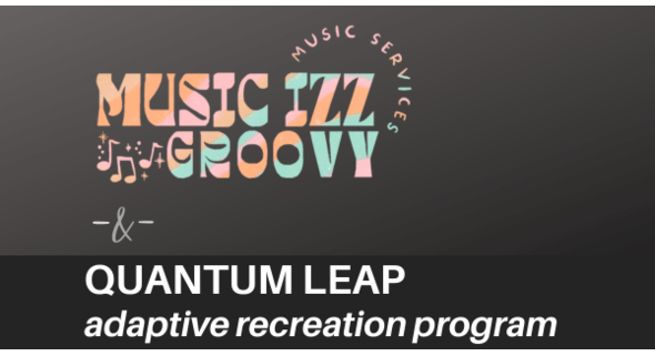 Music Izz Groovy logo w/QL name w/black background