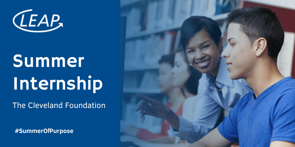 Cle Foundation Summer Intern w/photo of teen/adult