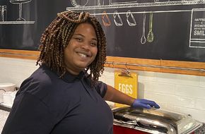 Author finds the perfect job allowing her time to promote her work.